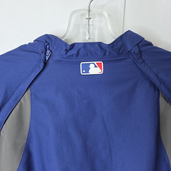 Majestic Texas Rangers Pullover Windbreaker Cool Base L Embroidered Logo Basebal - Picture 8 of 15
